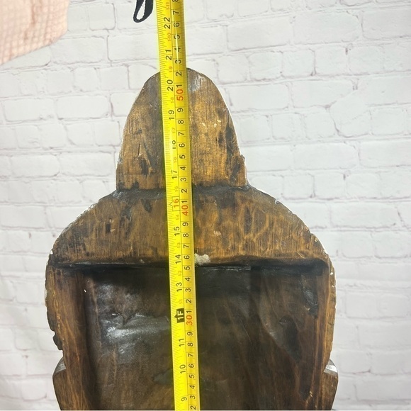 BUDDHA HEAD hard wood decor! Light weight but very hardy and durable. Large - Picture 11 of 13